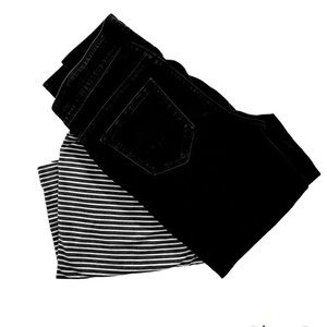 Black-wash Jean leggings